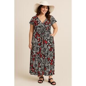 NWOT Olivia Matthews Groovy Love Maxi Dress PL